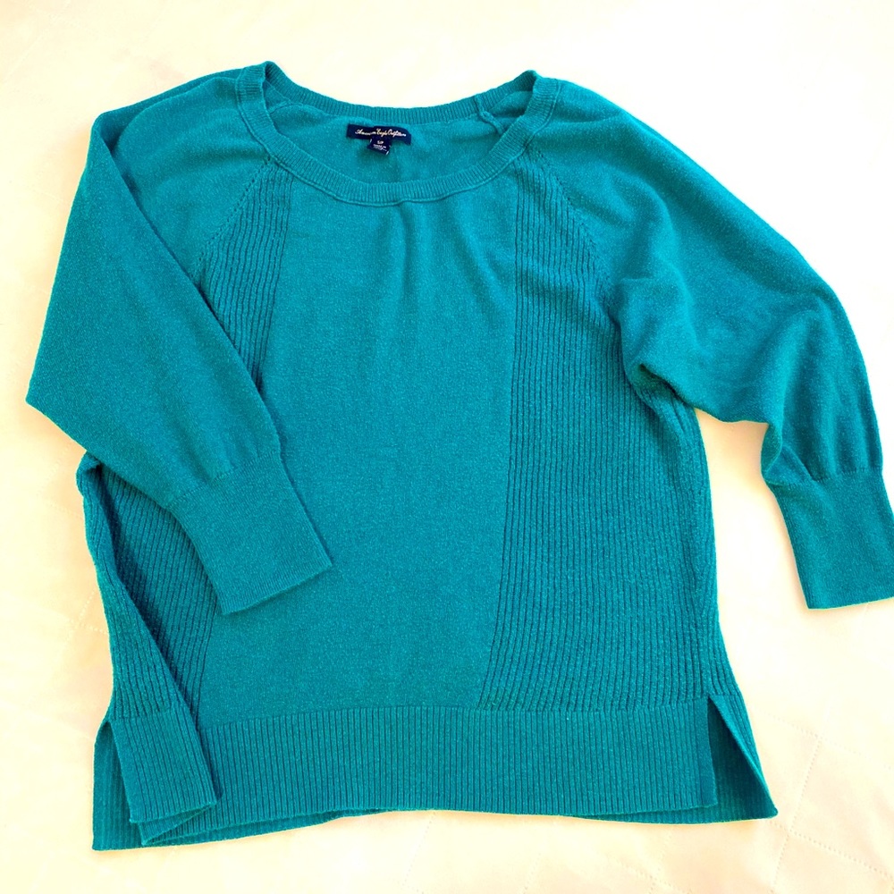 Teal sweater